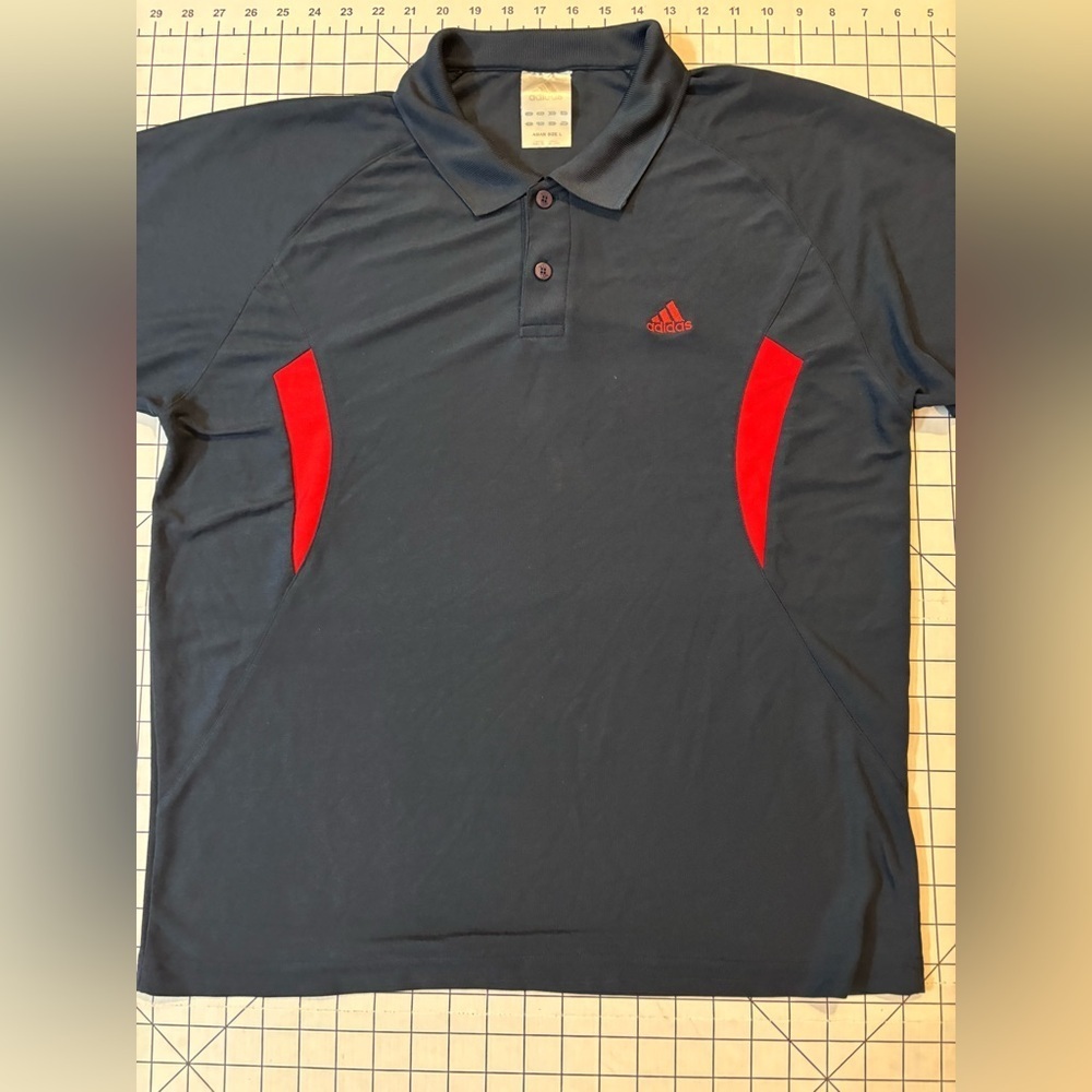 Adidas Men’s Large Blue/Red Polo Shirt